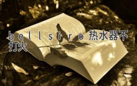 Bellsiro熱水器無法點(diǎn)火？解決常見問題的終極指南