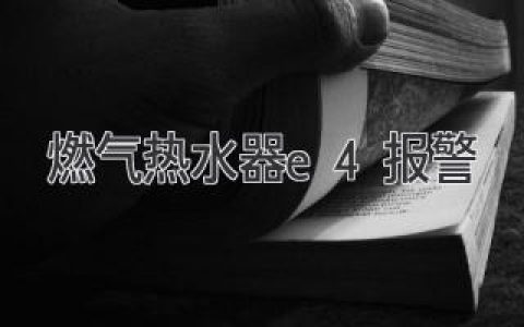 燃?xì)鉄崴鞴收洗aE4：原因分析及解決方法