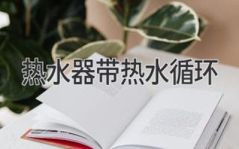 告別漫長(zhǎng)等待：熱水器循環(huán)系統(tǒng)讓您秒享熱水的秘密