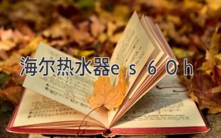 海爾熱水器 es60h