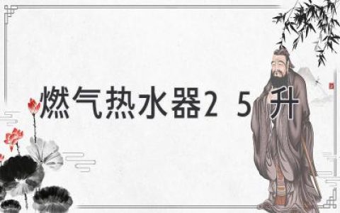 燃?xì)鉄崴?5升：滿足全家用水需求的理想之選