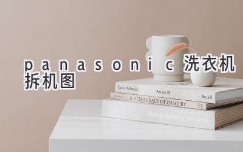 Panasonic洗衣機維修指南：拆解步驟詳解及常見(jiàn)故障排查