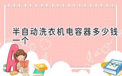 半自動洗衣機電容器多少錢一個