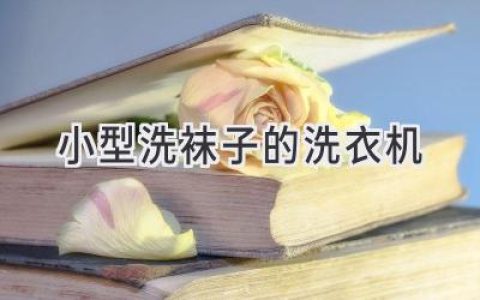 小巧便捷，解放雙手：專為襪子設(shè)計(jì)的迷你洗衣機(jī)