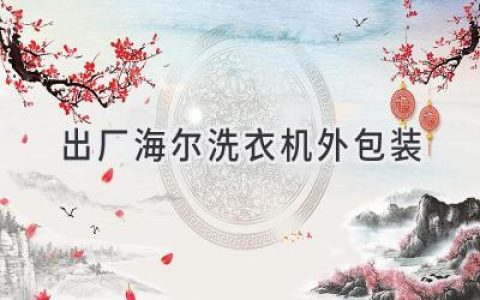 海爾洗衣機出廠(chǎng)包裝：保護與運輸的完美結合