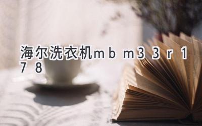 海爾洗衣機mbm33r178