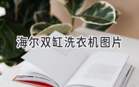 海爾雙缸洗衣機：經(jīng)典設計，高效洗滌，滿(mǎn)足您的洗衣需求