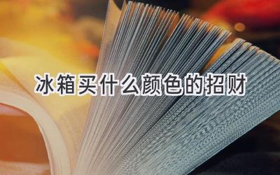 冰箱買(mǎi)什么顏色的招財