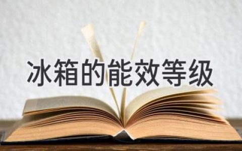 冷藏守護，節能先鋒：揭秘冰箱能效等級的奧秘