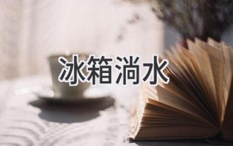 冰箱滴水不停？教你輕松解決煩惱！