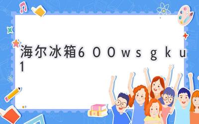 海爾冰箱600wsgku1