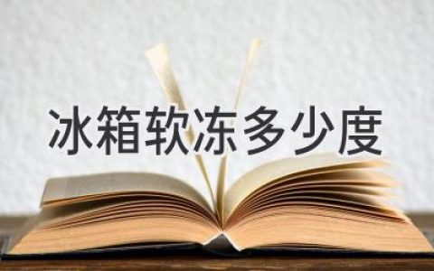 冰箱冷凍室最佳溫度，讓食物保鮮更持久