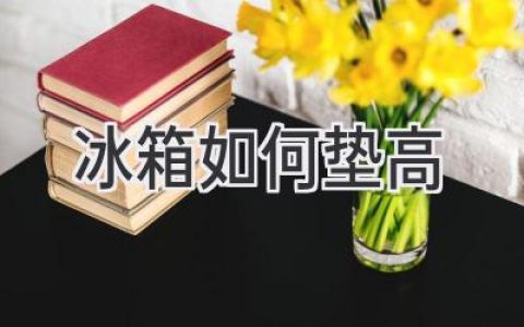 讓冰箱“呼吸”更順暢：巧妙墊高，告別噪音與故障！