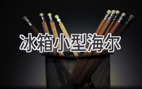 海爾小型冰箱推薦：為你的小空間帶來大容量的冷藏體驗