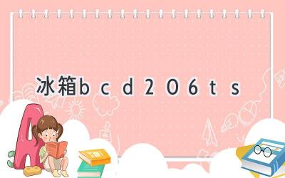 冰箱bcd206ts