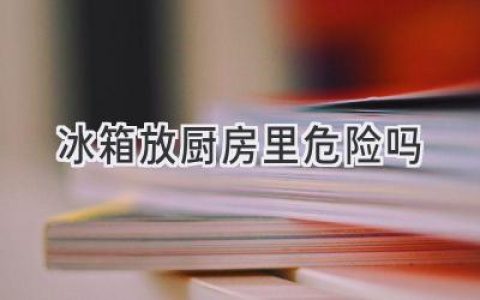 冰箱放廚房，安全無憂？揭秘廚房布局的冷知識