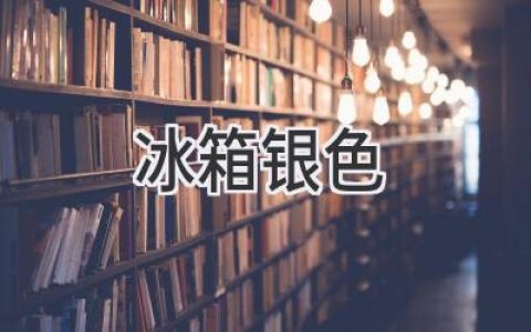 冰箱選購指南：銀色潮流與實用功能的完美融合