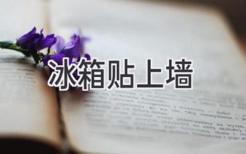 讓你的冰箱煥然一新：創(chuàng)意磁貼裝飾指南