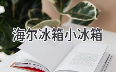 迷你空間，無限美味：海爾小冰箱如何滿足你的冷藏需求？