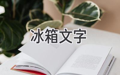 冰箱文字