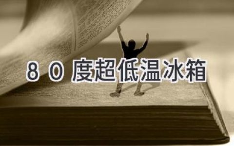 極寒守護：探索-80℃超低溫冰箱的奧秘