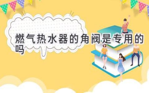 燃氣熱水器：正確選擇角閥，保障安全使用