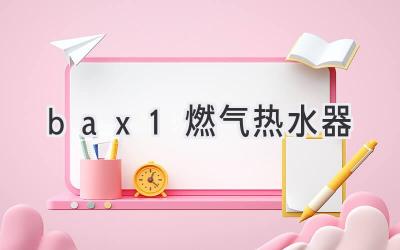 bax1燃氣熱水器