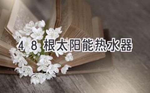 大型社區(qū)的熱水供應(yīng)：48根太陽能熱水器如何實現(xiàn)高效節(jié)能